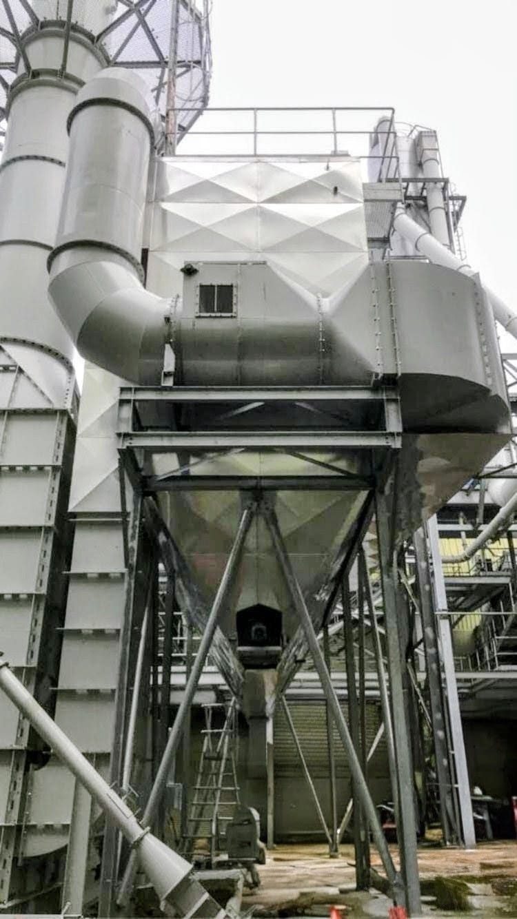 Completed bag filter cladding — Alumitherm Assist Ltd