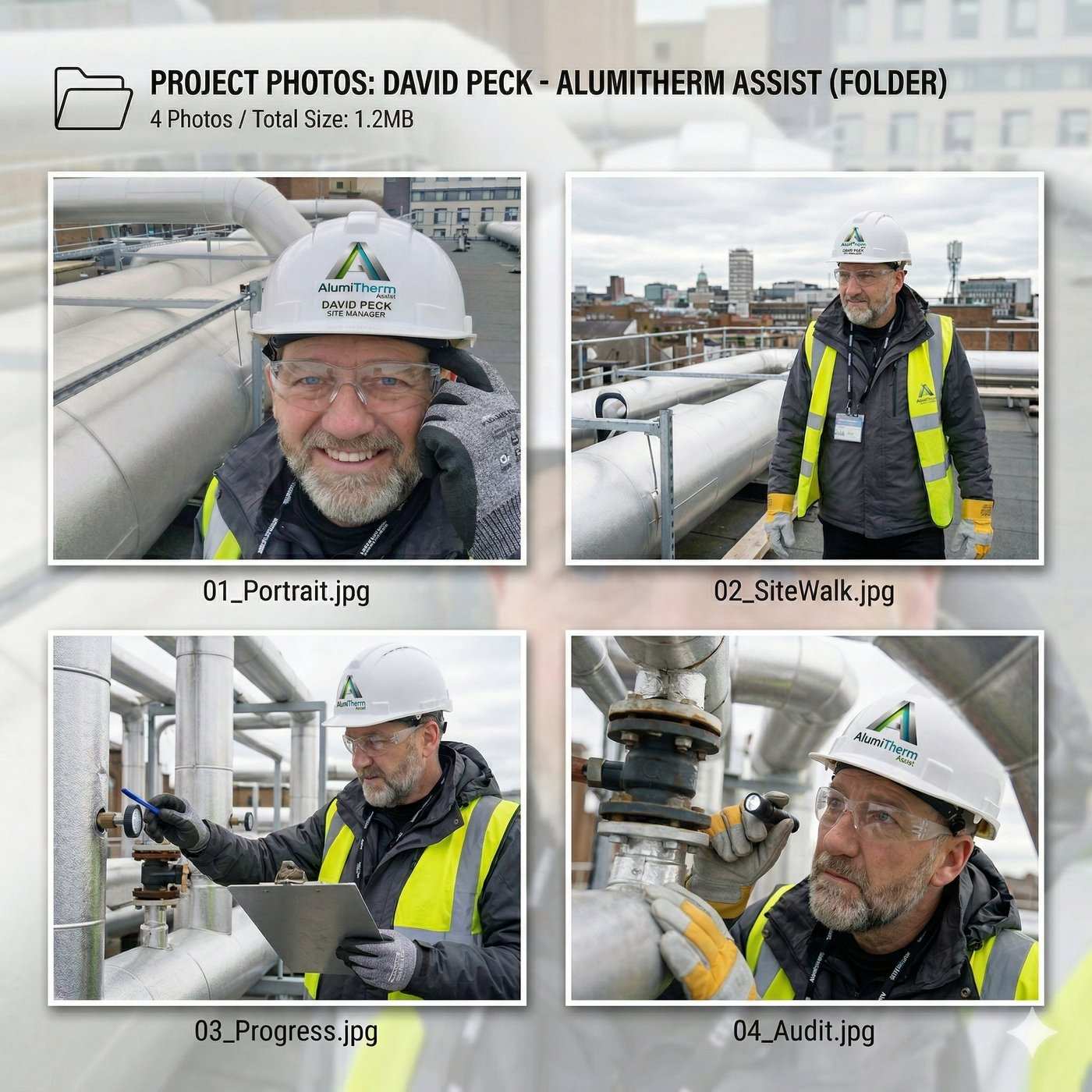 David Peck on site — Alumitherm Assist Ltd