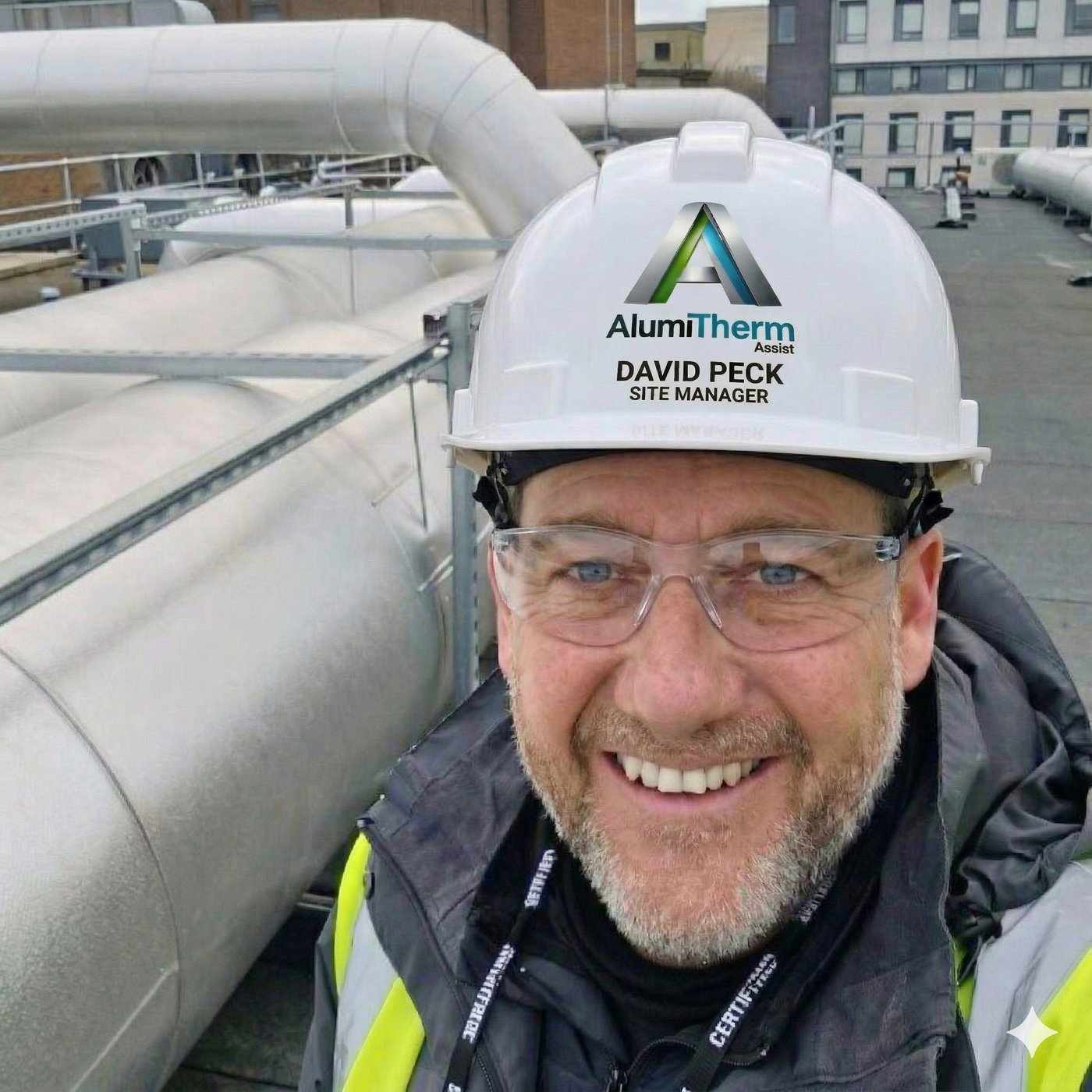 David Peck, Founder of Alumitherm Assist Ltd — on site