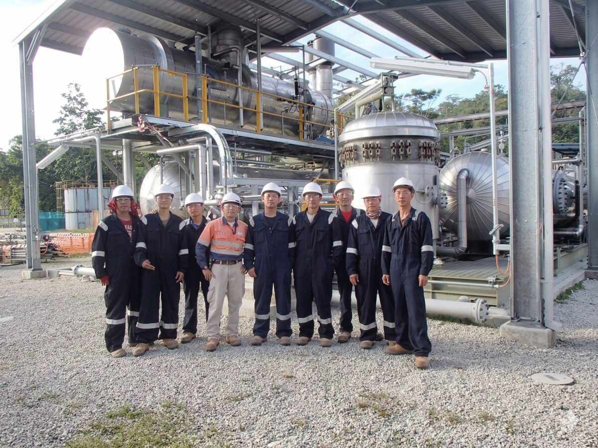 Insulation team at overseas industrial plant