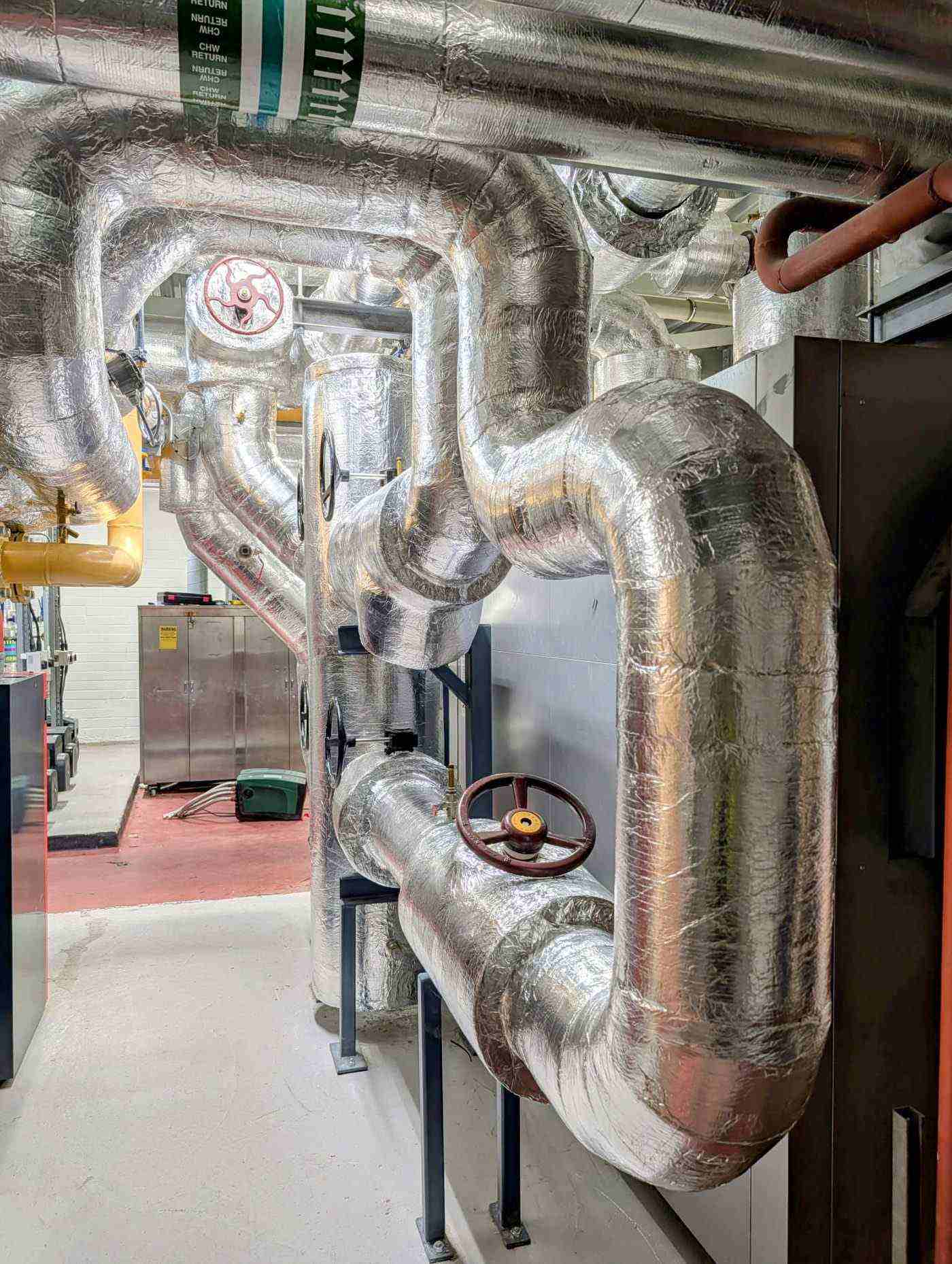 Plant room pipework insulation — Alumitherm Assist Ltd